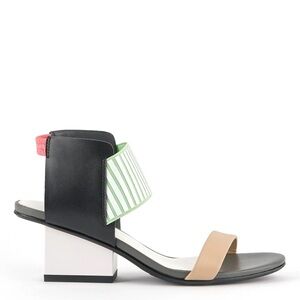 United Nude Strappy Raila Mid Heel Sandals- 36 US 6